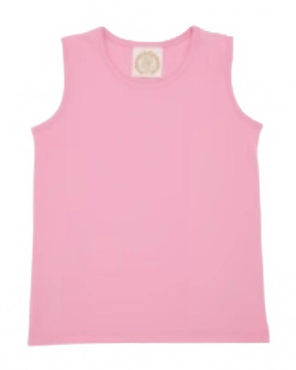 NEW THE BEAUFORT BONNET COMPANY kid's tay tay tank in hamptons hot pink